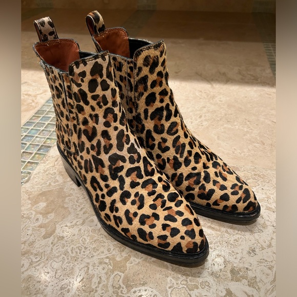 Coach Cowhide Leopard Print Booties - Picture 2 of 6
